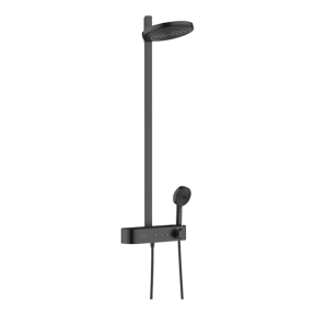 Hansgrohe Pulsify opbouw regendoucheset thermostatische kraan mat zwart