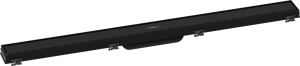 Hansgrohe RainDrain Match caniveau de douche avec cadre réglable en hauteur 90cm noir mat