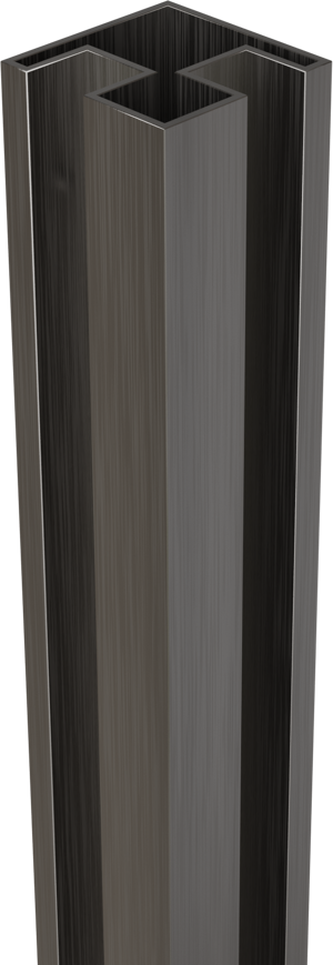 Balmani Modular hoekprofiel 200 cm brushed gunmetal