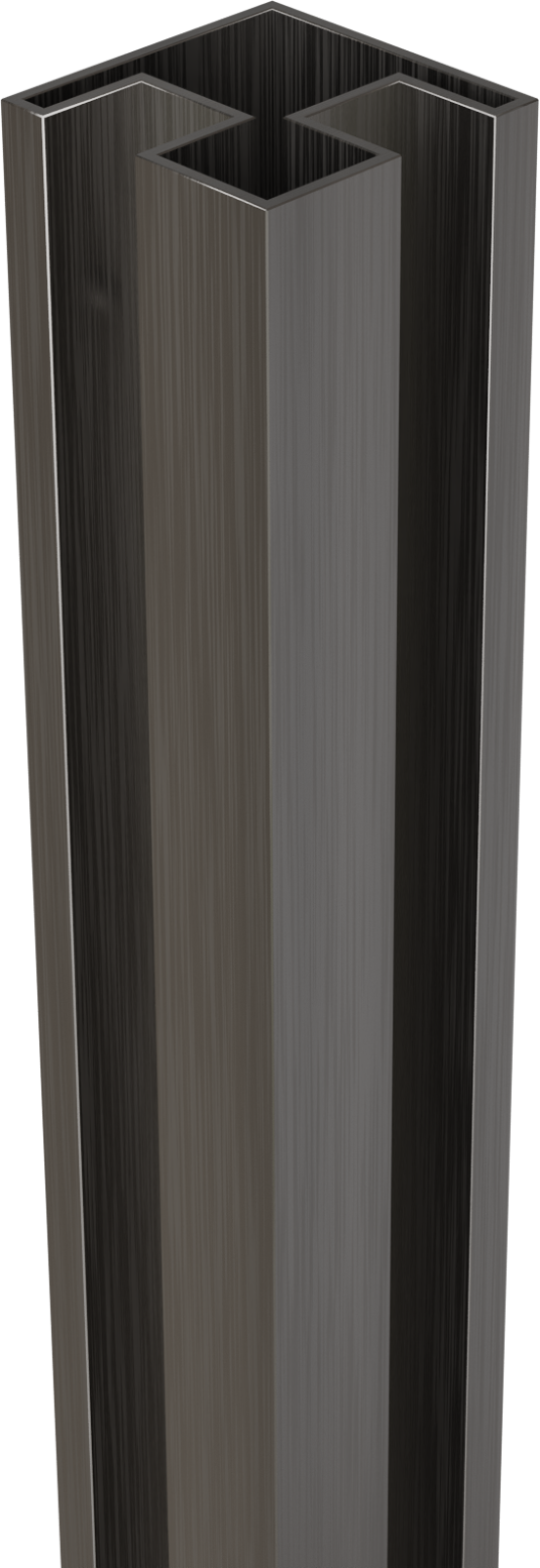 Balmani Modular hoekprofiel 200 cm brushed gunmetal