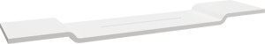 Balmani Rila badplank Solid Surface mat wit 90 x 19 x 2 cm