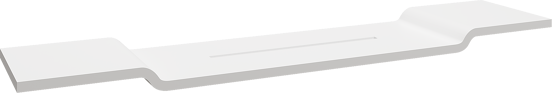 Balmani Rila badplank Solid Surface mat wit 90 x 19 x 2 cm