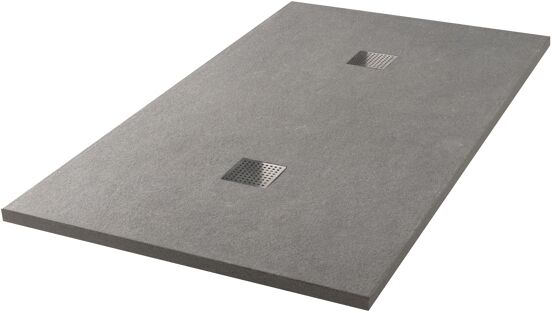 Balmani Prado douchebak 160 x 90 cm graniet zwart gevlamd