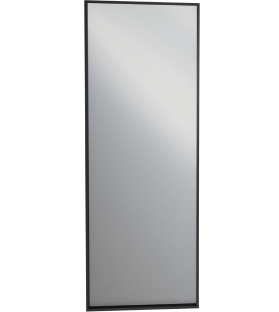 Balmani Expo rechthoekig badkamerspiegel zwart 45 x 120 cm