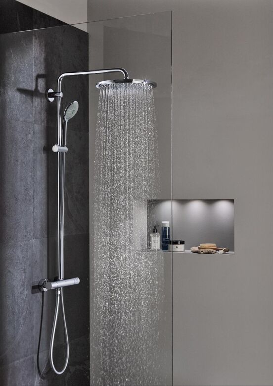 Grohe Euphoria System 310 regendoucheset thermostatische kraan glanzend chroom