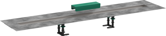 Hansgrohe RainDrain installatieset voor douchegoot 120cm voor Raindrain Match of Rock
