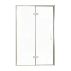 Balmani Senses Design douche draaideur links 140 cm x 210 cm Helder glas, Brushed CoolMetal profielen