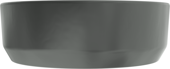 Luca Varess Perla vasque à poser porcelaine noir mat rond Ø 34 cm