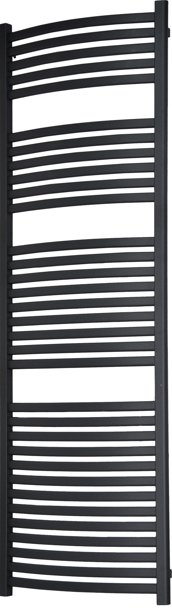 Vipera Kanza Rx enkele handdoekradiator 60 x 180 cm elektrische verwarming antraciet grijs zijaansluiting 926W, weerstand inbegrepen