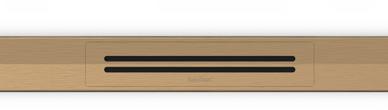 Easy Drain R-Line Clean Color douchegoot 80cm Brushed Bronze