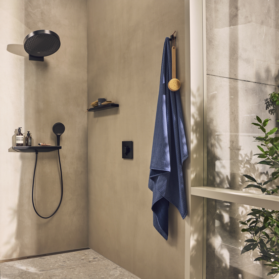 Hansgrohe Showerselect Comfort E thermostat encastrable 2 sorties noir mat
