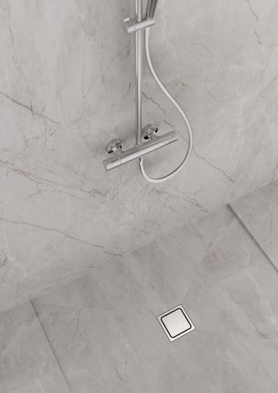 Hansgrohe RainDrain Spot doucheput 15cm RSV Look
