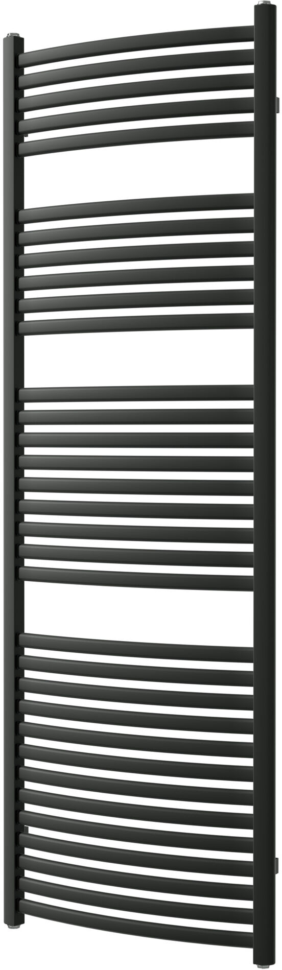 Vipera Kanza Rx enkele handdoekradiator 60 x 180 cm elektrische verwarming mat zwart zijaansluiting 926W, weerstand inbegrepen
