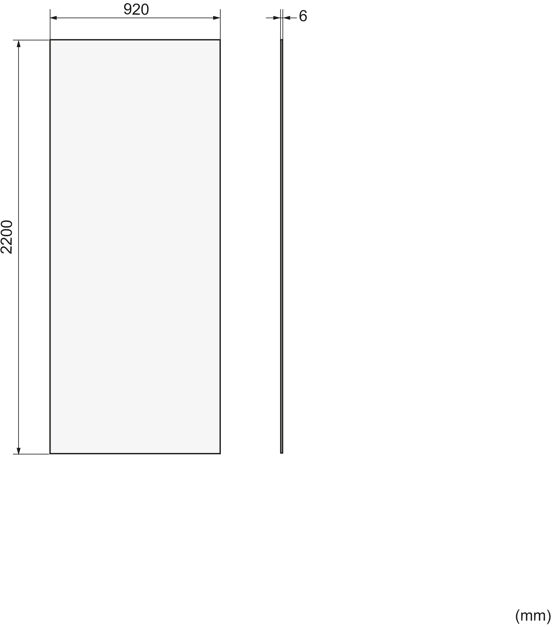 Balmani Piatto douchewandpaneel 90 x 220 cm Solid Surface mat wit