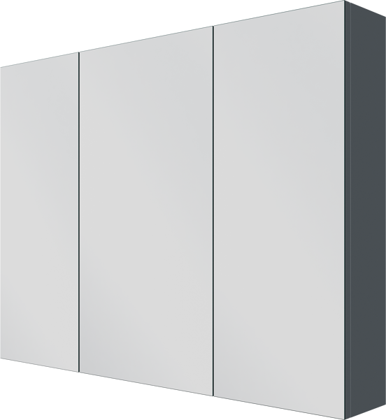 Linie Montro spiegelkast 100 x 75 cm blauw antraciet