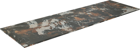 Balmani Stretto tablette simple ou double marbre Portoro Gold 180 x 55 cm