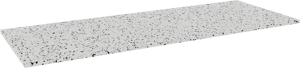 Balmani Stretto enkel of dubbel tablet Bianco Nero terrazzo 150 x 55 cm