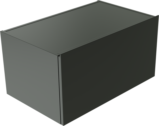 Balmani Studio meuble sous-vasque suspendu 90 x 50 cm noir mat 2 tiroirs