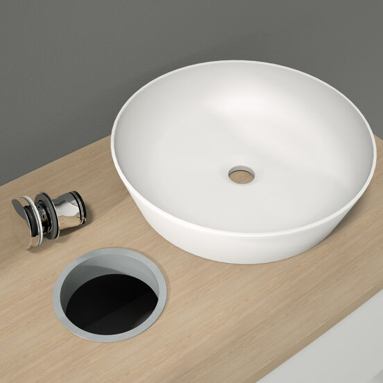 Santeg afwerkring grijs Ø133mm