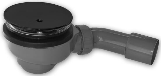 Santeg Unishower Duschwannenablauf Ø90mm, schwarz matt