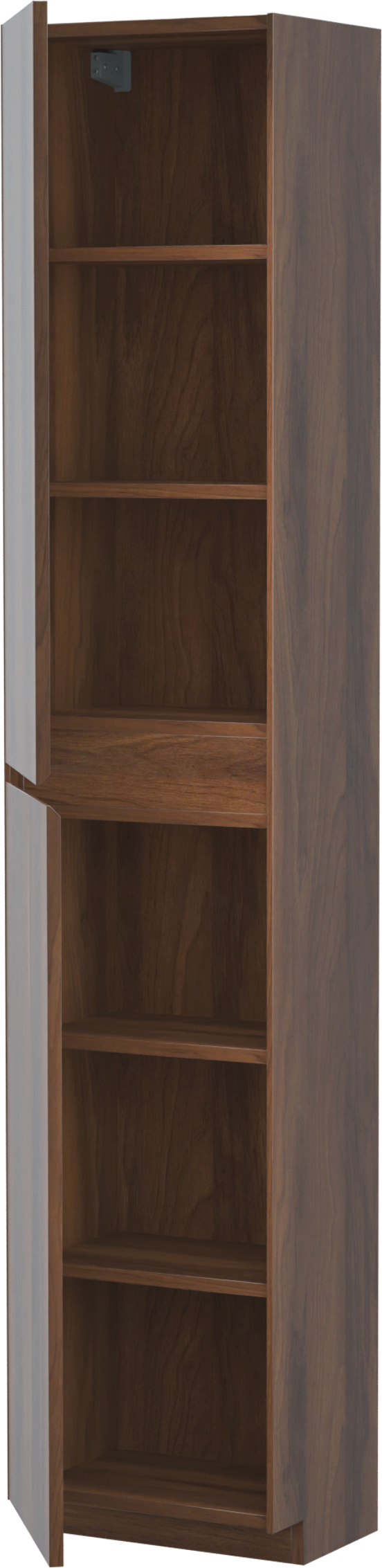 Storke Edge staande badkamerkast links notelaar 40 x 30 x 200 cm