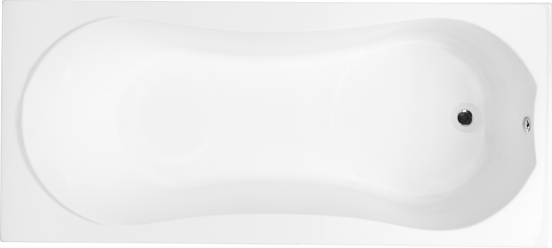 Luca Varess Trasime baignoire encastrable simple 170 x 75 cm acrylique blanc mat