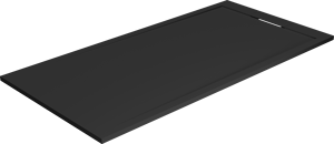 Balmani Andes receveur de douche 180 x 90 cm top solid noir mat