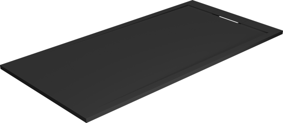 Balmani Andes douchebak 180 x 90 cm top solid mat zwart