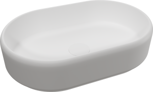 Balmani Scala waskom mat witte Solid Surface ovaal 54 x 36 cm