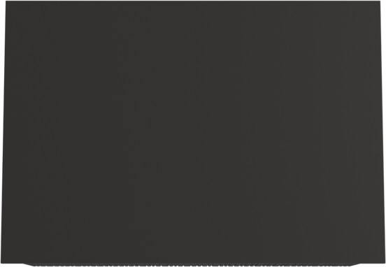 Storke Ribs meuble salle de bains suspendu 75 x 52 cm chêne noir avec Panton tablette simple en mdf enduit de poudre noir mat, Nervure droite asymétrique verticale
