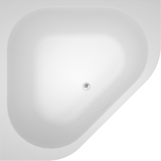 Luca Varess Idol baignoire d'angle gauche ou droite duo 135 x 135 cm acrylique blanc mat