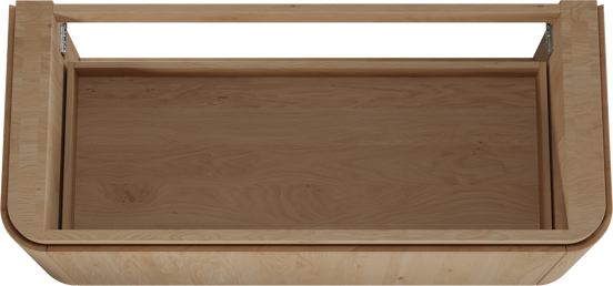 Balmani Moon meuble sous-vasque suspendu 130 x 55 cm chêne naturel 2 tiroirs