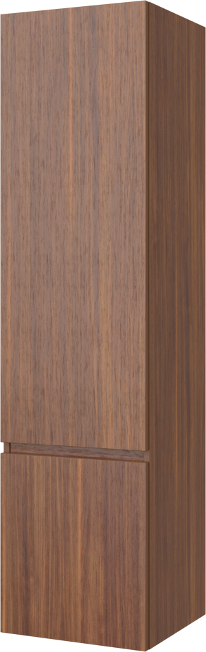 Balmani Lucida Badhochschrank: Hängend, links, Amerikanischer Nussbaum, 45 x 35 x 169 cm