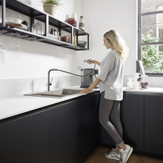 Hansgrohe Talis M54 270 robinet de cuisine avec douchette extractible chrome