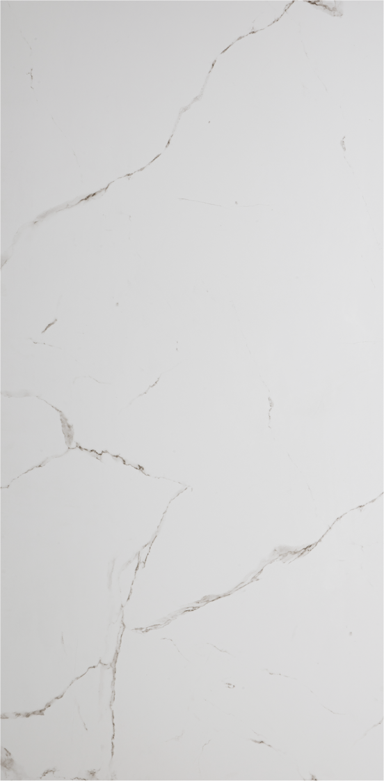 Luca Varess Artdeco revêtement mural de douche 120 x 244 cm alu-composite  aspect marbre blanc