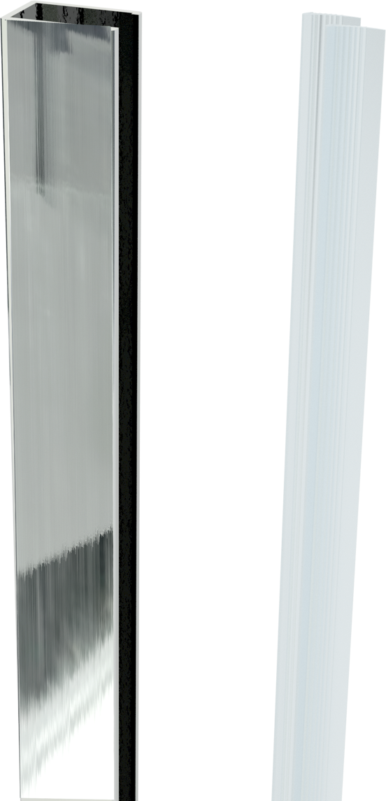 Balmani BMSS muurprofiel 2,3x200cm chroom