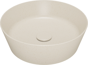 Storke Cona waskom beige granita solid surface rond Ø 36 cm