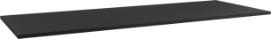 Storke Panton Einzel- oder Doppelwaschtischplatte, mattschwarze pulverbeschichtete mdf, 145 x 52 cm