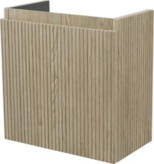 Storke Ribs zwevend toiletmeubelkast 40 x 22 cm ruwe eik