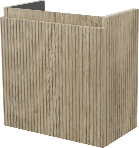 Storke Ribs meuble lave-mains suspendu 40 x 22 cm chêne brut