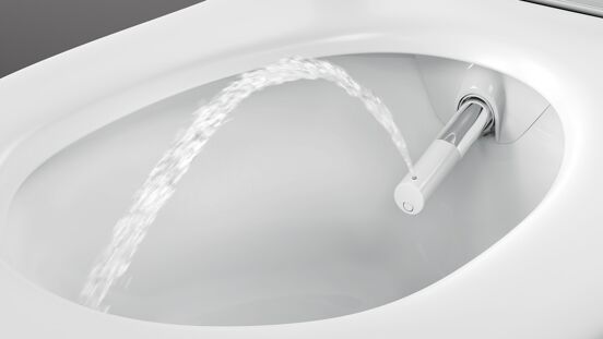 Geberit Aquaclean Sela douche toilet glanzend wit randloos
