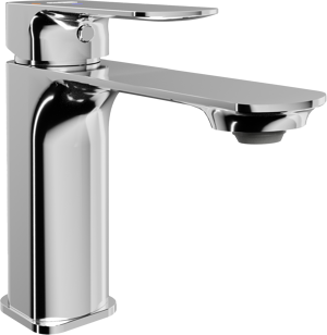 Blaufoss Bodan EcoStart standaard wastafelkraan chroom