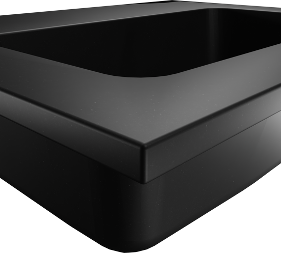 Storke Scuro plan simple quartz mat 45 x 35 cm
