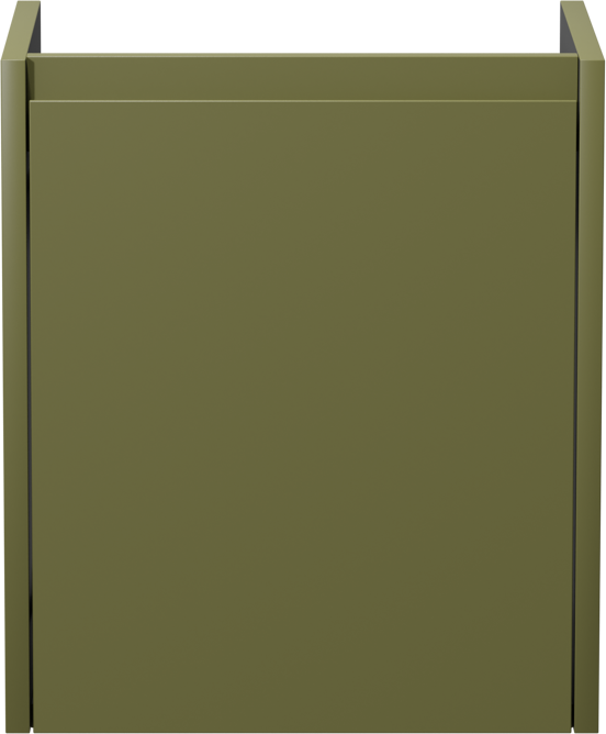 Storke Seda meuble sous-lavabo suspendu 45 x 35 cm vert olive porte