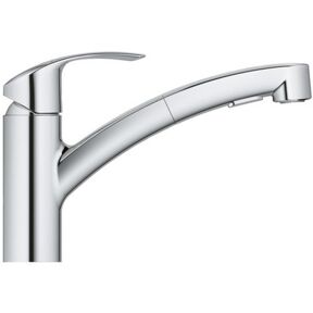 Grohe Eurosmart keukenkraan met uittrekbare kop chroom