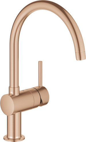 Grohe Minta C-uitloop keukenkraan Brushed Warm Sunset 32917DL0