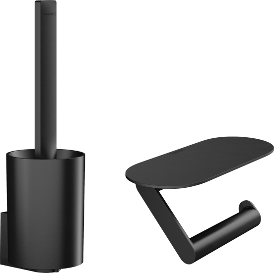 Hansgrohe WallStoris WC-Accessoires-Set schwarz matt