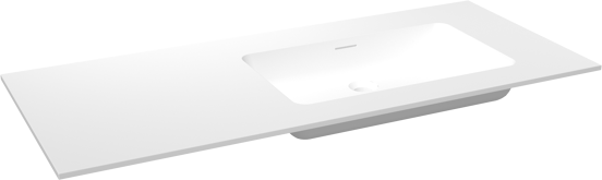 Storke Mata Waschtisch, rechts, Solid Surface matt, 120 x 52 cm, Schrankkombination 35 cm