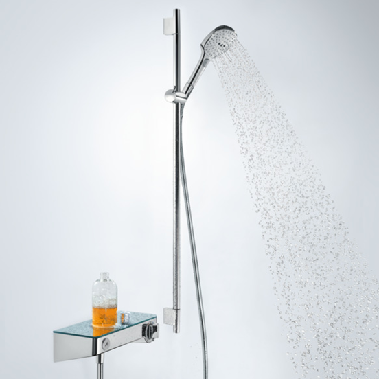 Hansgrohe Raindance Select E 120 barre de douche 101 cm avec douchette 12 cm 3 fonctions chrome brillant