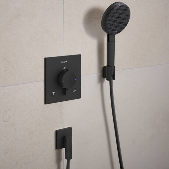 Hansgrohe Raindance Alive Select S 125 Handbrause-Set 3 Strahlfunktionen Schwarz matt